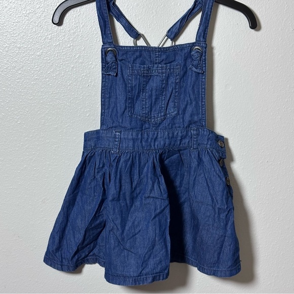 Cat & Jack Denim‎ Blue Overall Dress Girls Size XS (4/5) - Picture 2 of 7